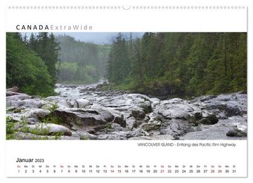 CALVENDO Wandkalender VANCOUVER ISLAND Panoramabilder (Premium, hochwertiger DIN A2 Wandkalender 2023, Kunstdruck in Hochglanz)
