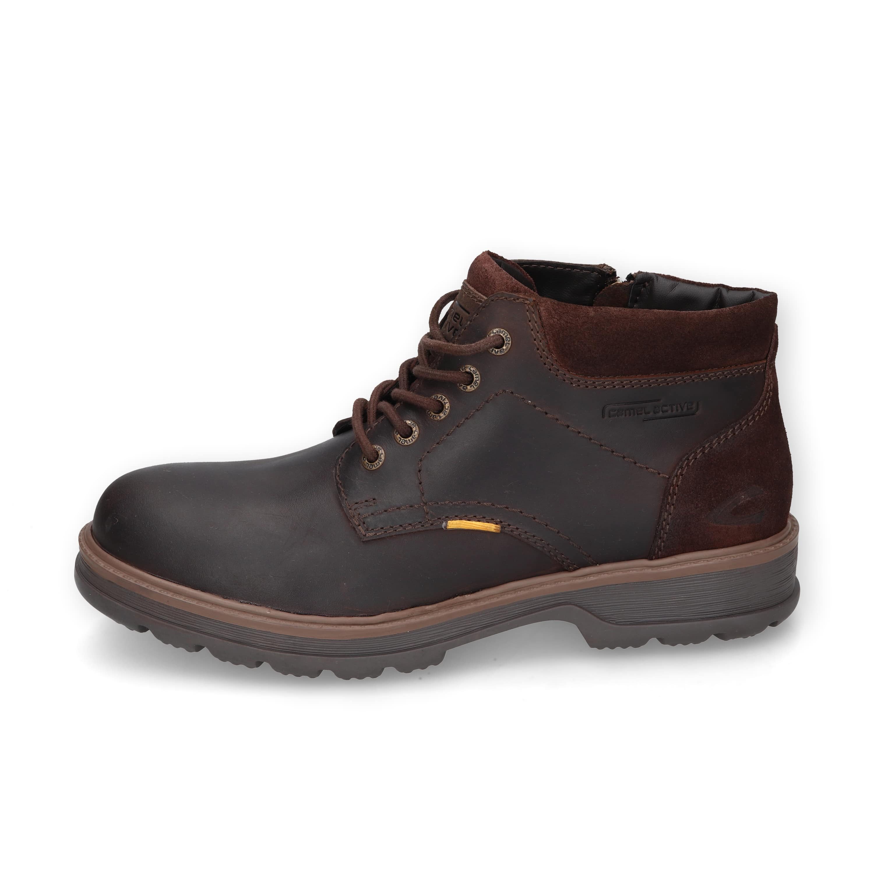 camel active Boots cow buff crazy SCHOKO Schnürboots