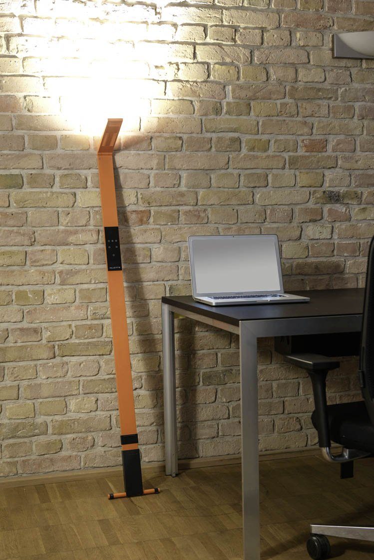 Stehlampe Laufzeit orange FLEX, für Design Stehlampe Flex LUCTRA Akku dimmbar, 25 LED Luctra Stunden