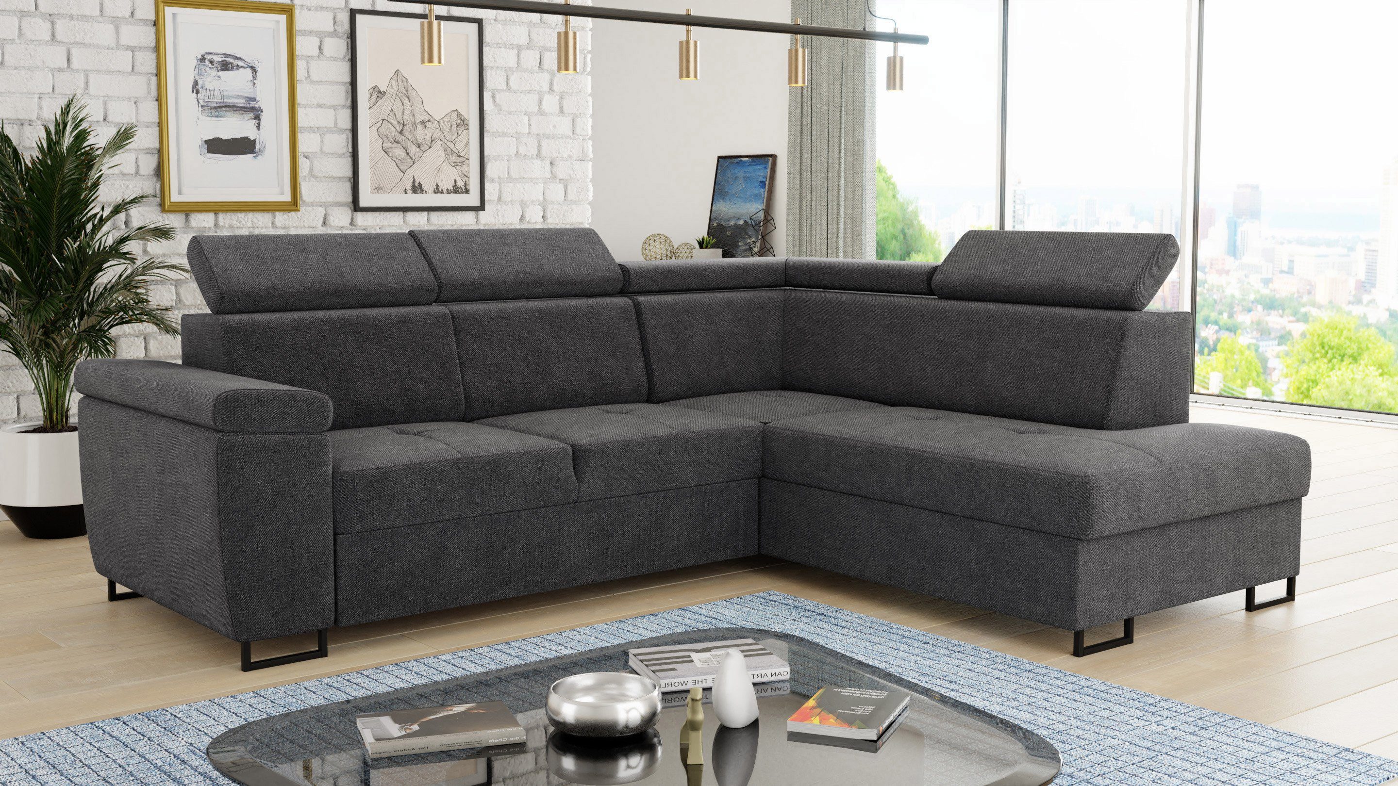 Sofnet Ecksofa Natan, mit Schlaffunktion und günstig online kaufen