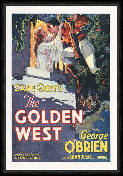 Kunstdruck Zane Greys The Golden West George OBrien Chandler Kunstdruck Faks_Werb, (1 St)