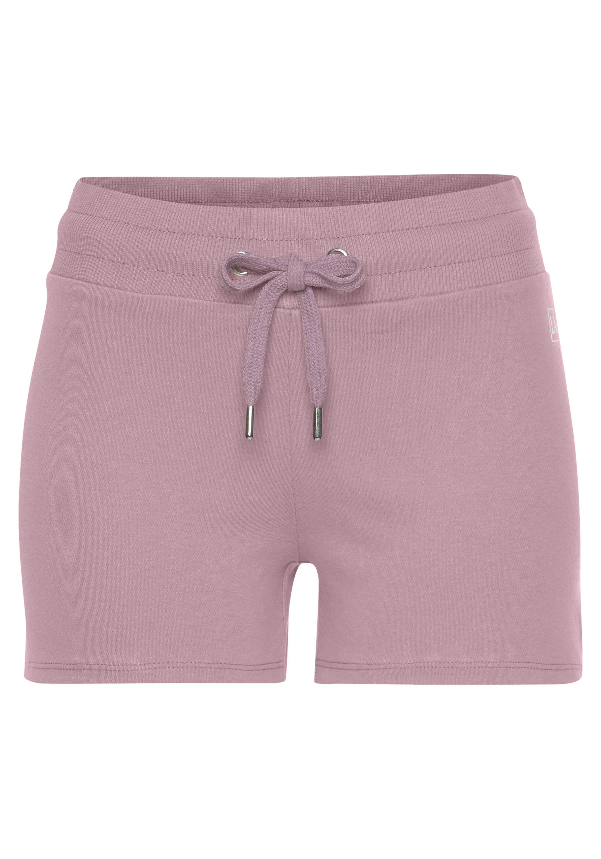 LASCANA ACTIVE Shorts mit kleinen Seitenschlitzen rosa