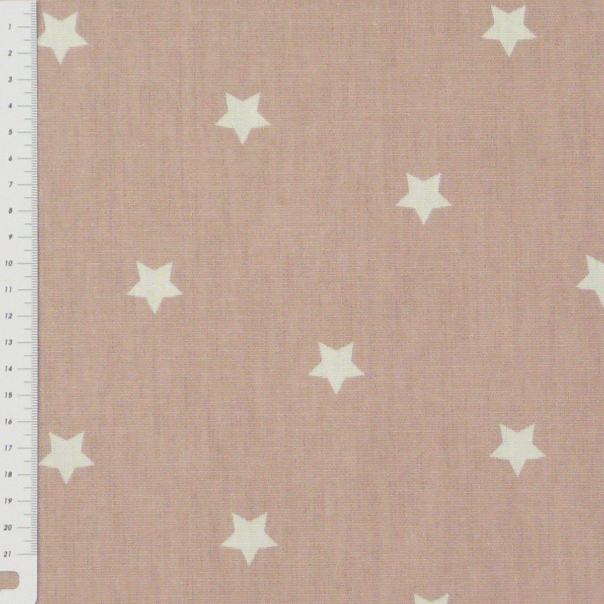 Thumbnail - Prestigious Textiles Stoff Baumwollstoff Twinkle Sterne altrosa weiß Gardinenstoff Dekostoff