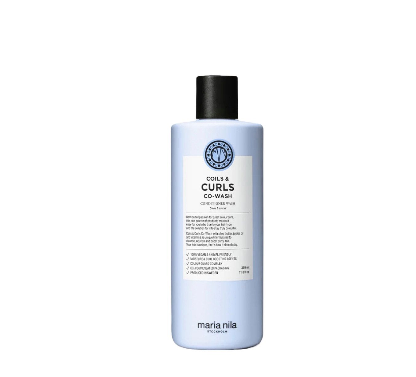 Maria Nila Haarshampoo Maria Nila Coils & Curls Co-Wash 350 ml, 1-tlg., Jojobaöl, Shea Butter, Feuchtigkeitsspendend, Definierend