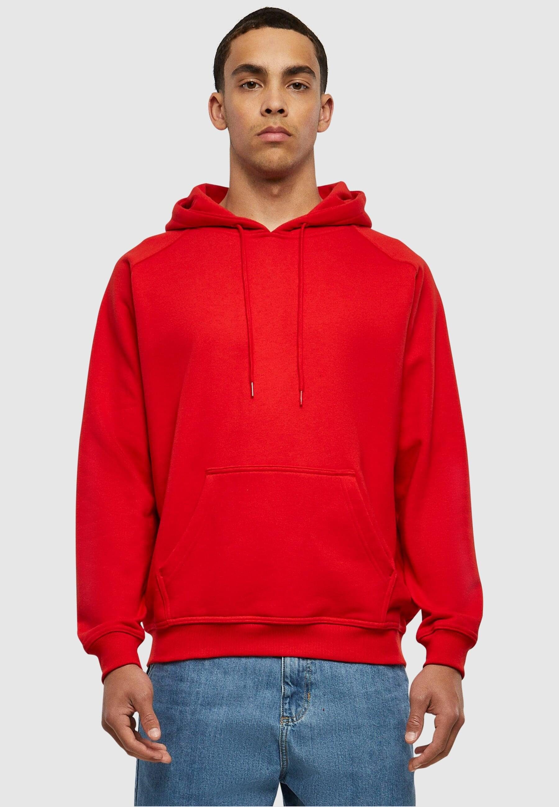 URBAN Sweater red Hoody (1-tlg) Blank Herren CLASSICS