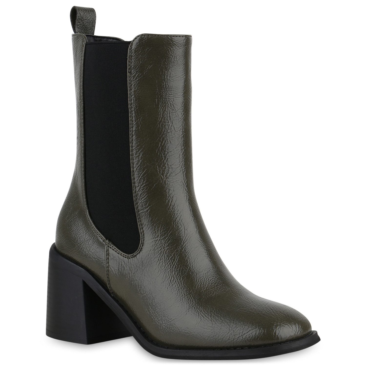 VAN HILL 840705 Stiefelette Damen Leicht Gefütterte Klassische Полусапожки Eckige