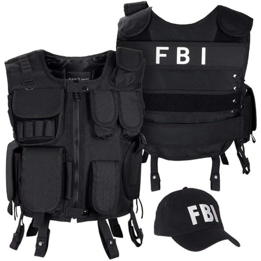 Black Snake Polizei-Kostüm Karneval Kostüm - Agentenkostüm - Einsatzkommando, SWAT/FBI/Security Kostüm!