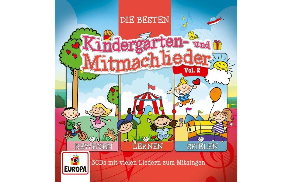 Hörspiel-CD Die besten Kindergarten- und Mitmachlieder Vol.2
