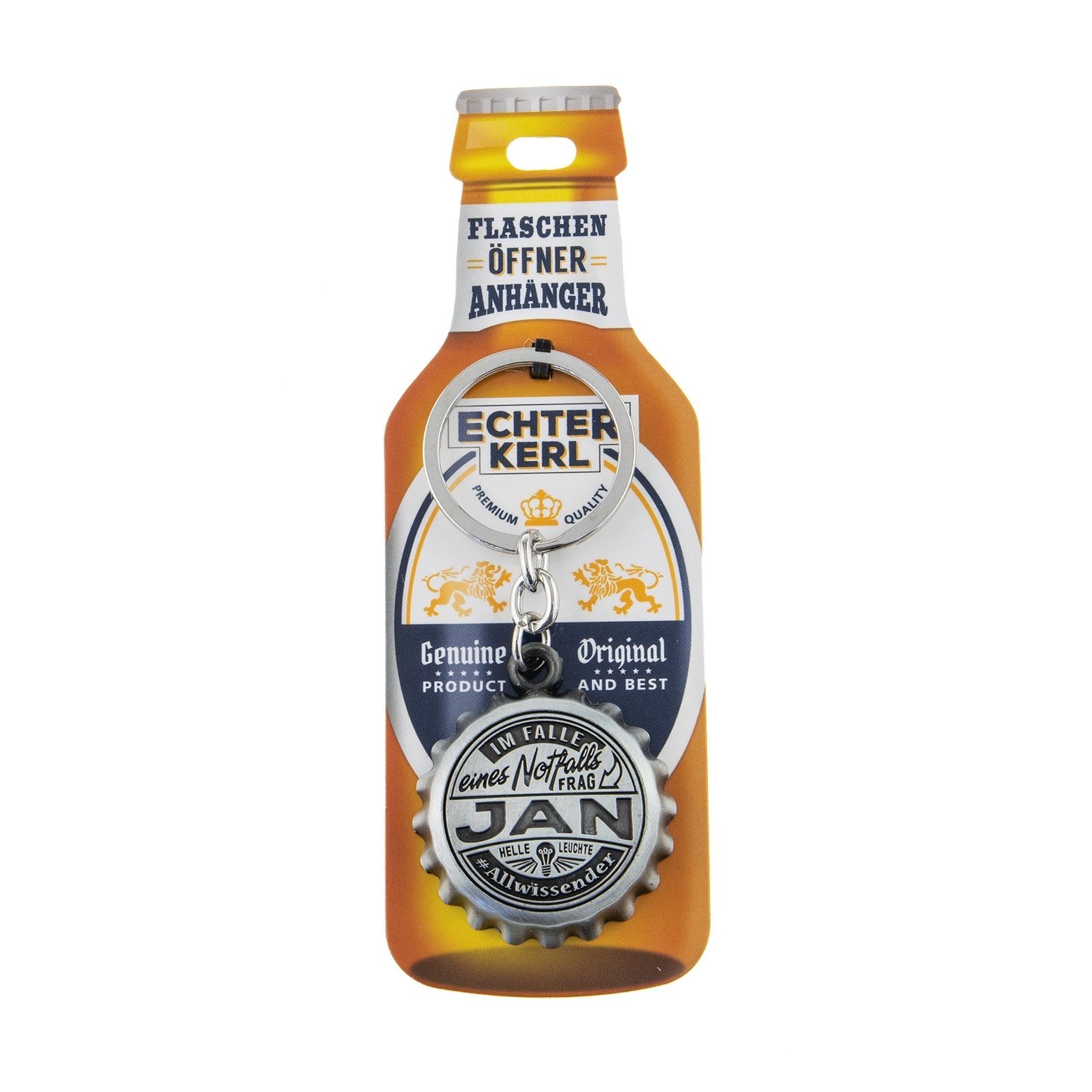 HTI-Living Flaschenöffner Echter Kerl Flaschenöffner Jan (Stück, 1-tlg., 1 Flaschenöffner), Geschenkidee