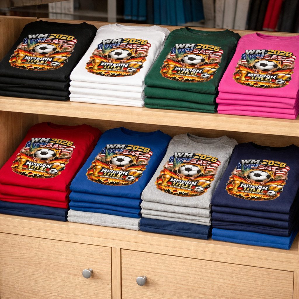 Blondie & Brownie T-Shirt UrbanKick WM2026 Damen Shirt Edition (Einzelstück, Einzelartikel) WM 2026 USA Fußball Damen T-Shirt Deutschland Fan Motiv Streetwear