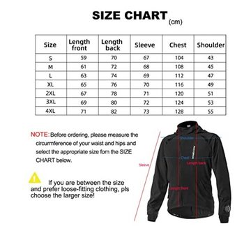 ROCKBROS Fahrradjacke Herren Fahrradjacke Elastisch Atmungsaktiv Laufjacke Softshelljacke Sommer/Herbst Jacke M-4XL