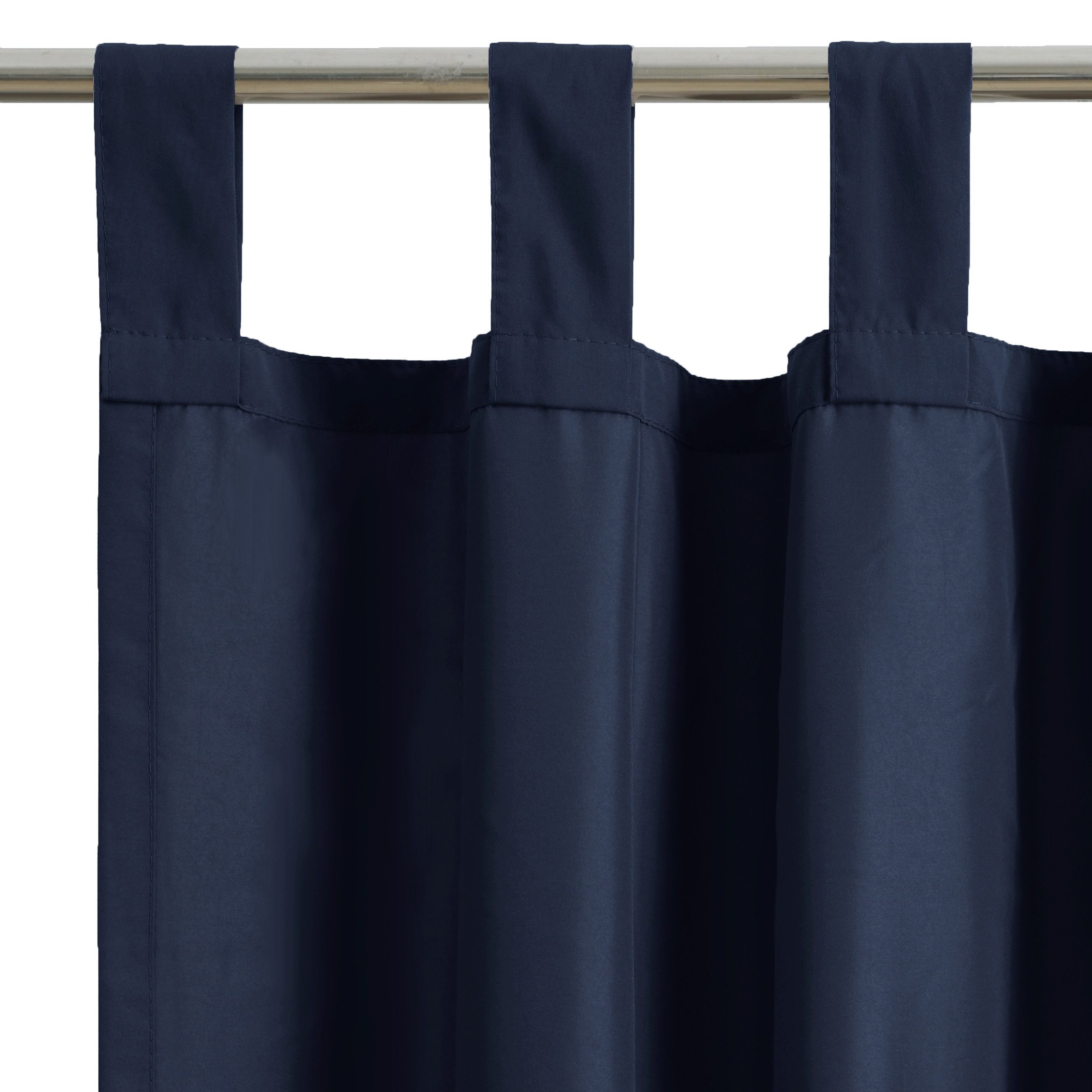 OTTO home Vorhang Raja (2 St), Schlaufen, blickdicht, Polyester, 2er-Set, Bestseller, einfarbig, modern, pflegeleichte Mikrofaser