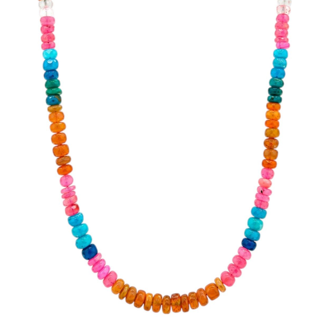 Sogni d'oro Collier "Happy" mit Äthiopischem Opal, Silber 925