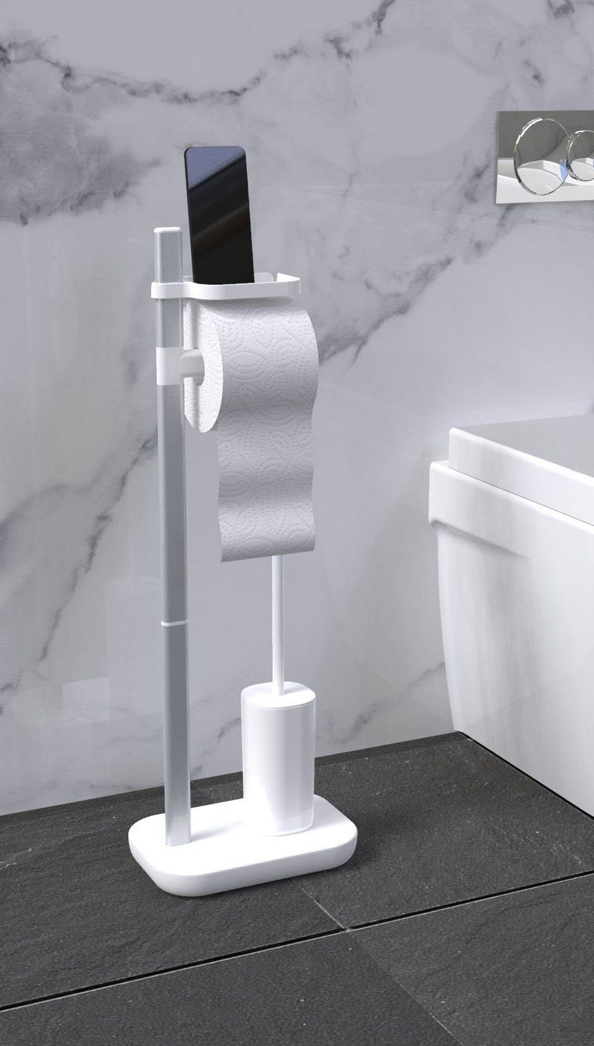 Bischof Toilettenpapierhalter, mit Ablageschale, 9 x günstig online kaufen