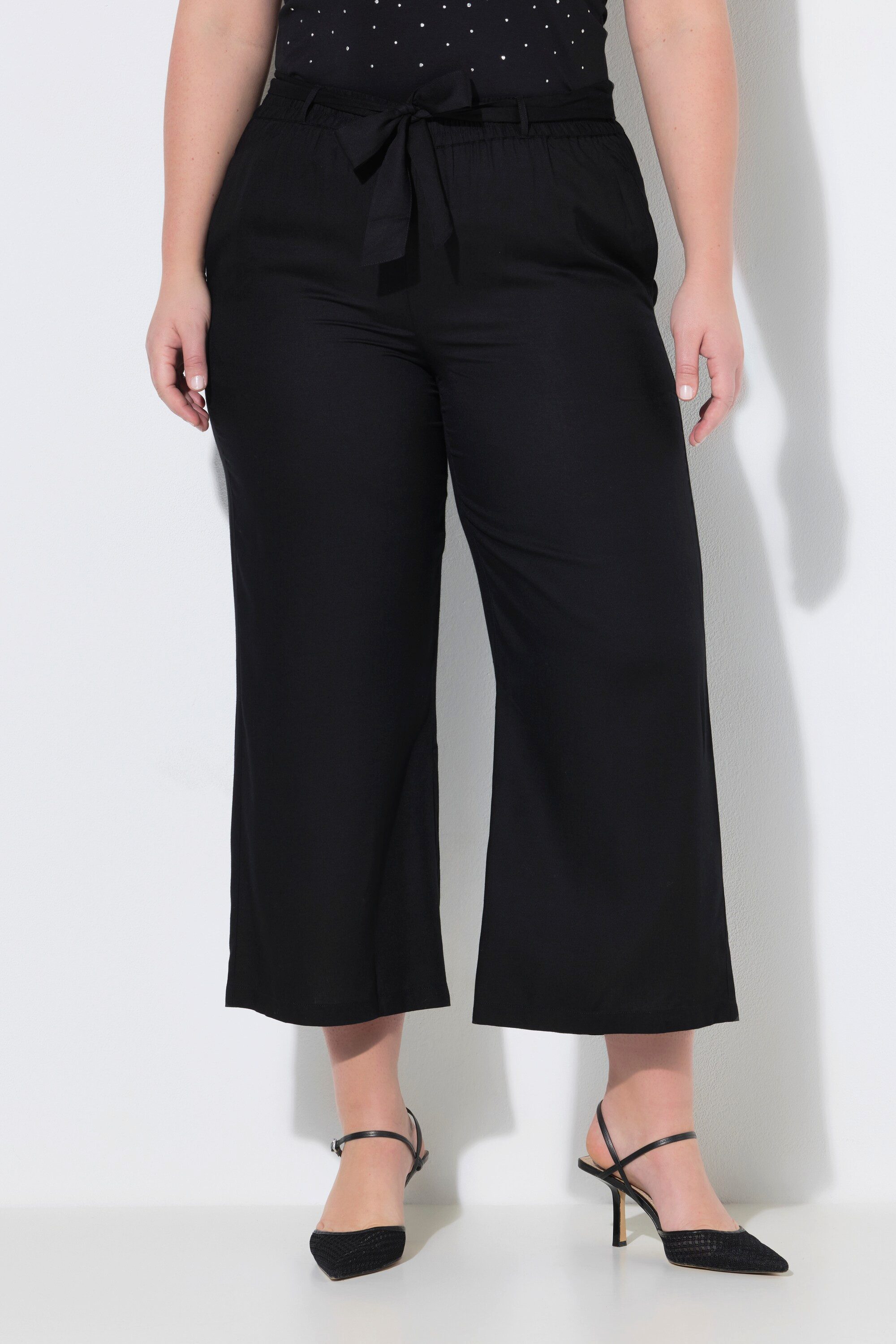 MIAMODA Culotte Culotte weites gerades Bein Bindegürtel