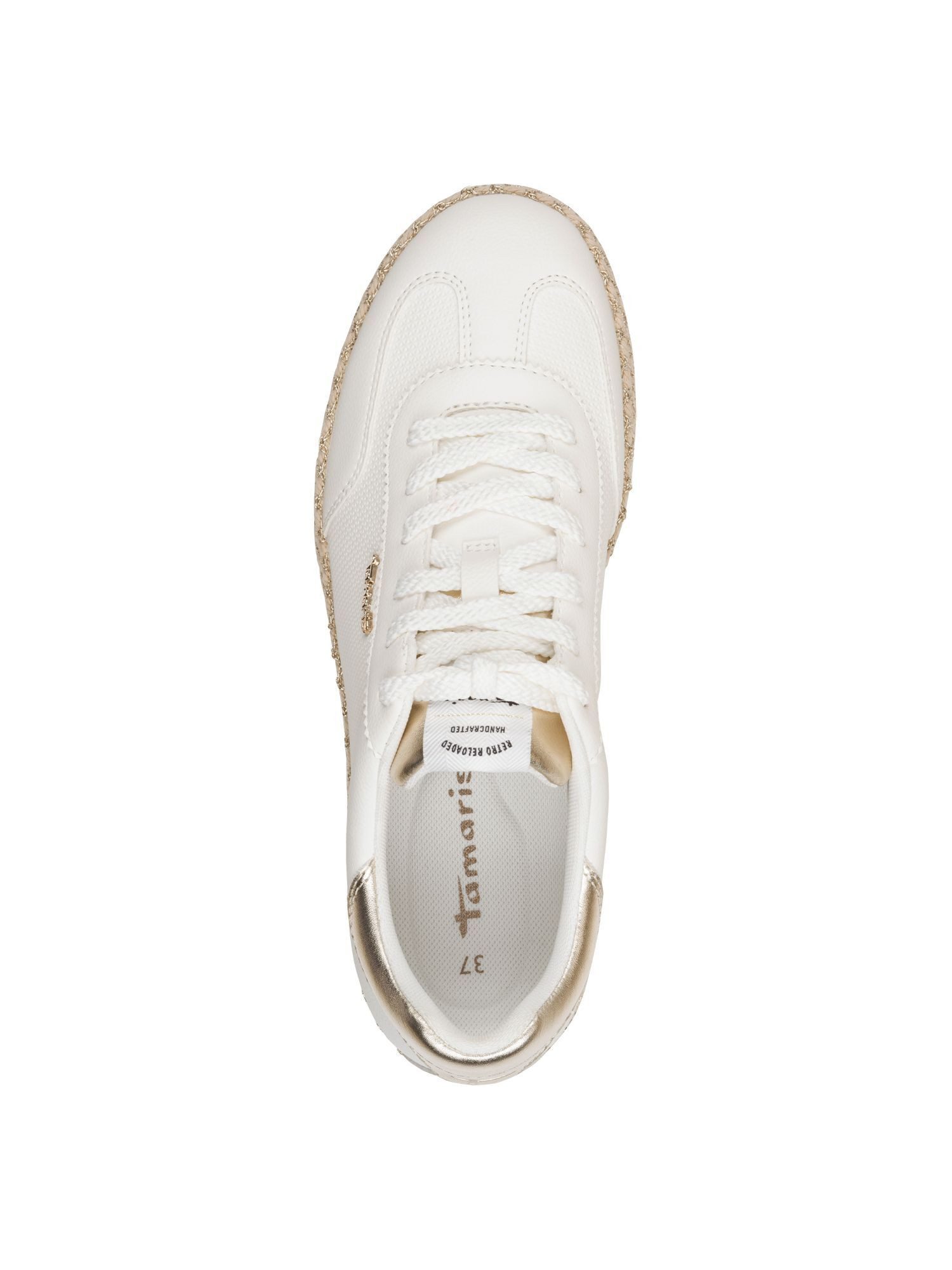 Tamaris Removable Sock mit Schnürsenkel kein Absatz Sneaker Removable Sock