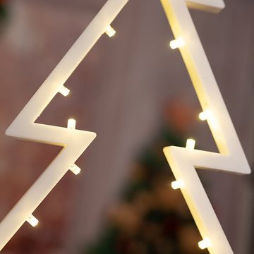 etc-shop LED Dekolicht, LED Dekoleuchte Tischlampe Weihnachtsbaum Tannenbaum Weihnachtsdeko