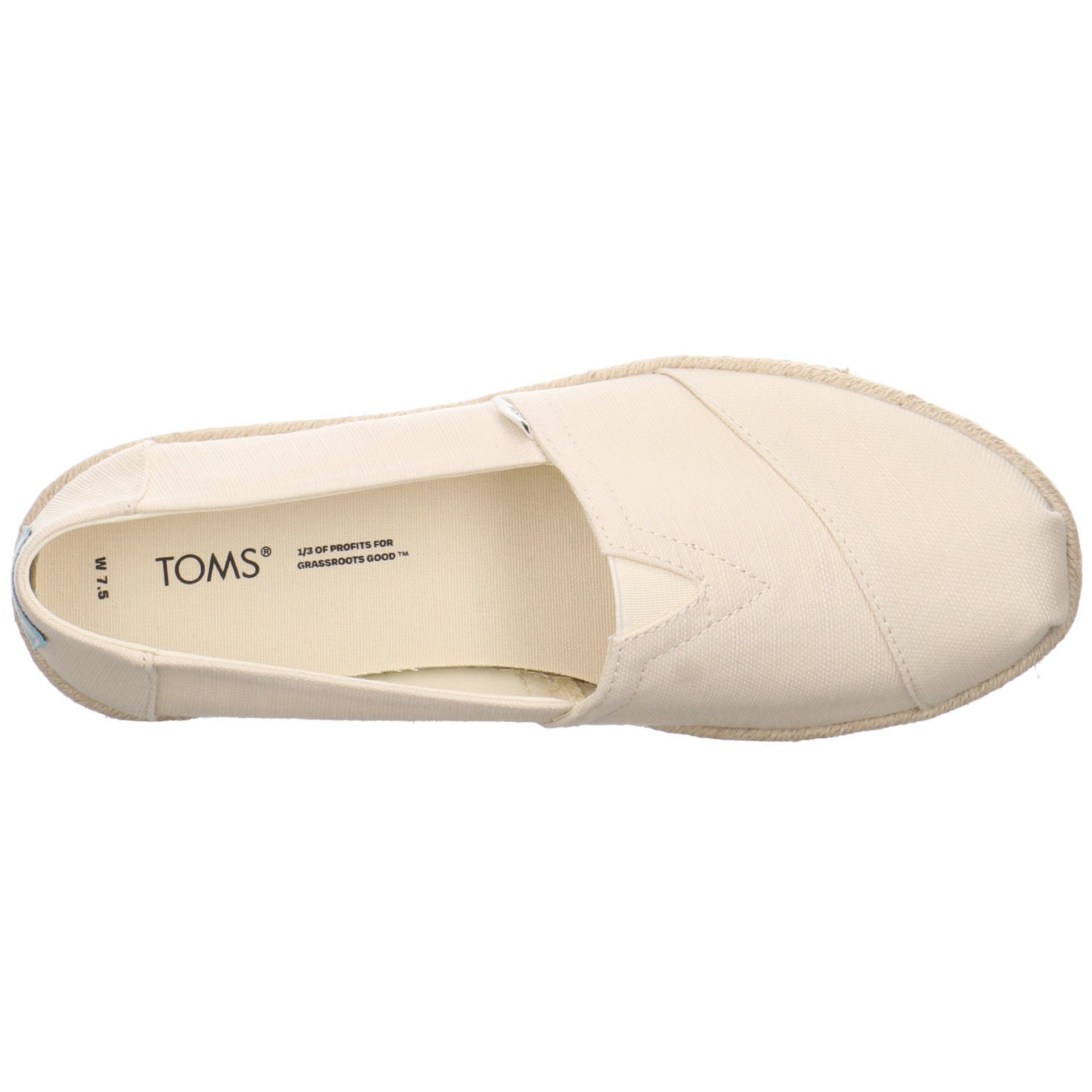 natural Slipper Schuhe Rope Canvas Damen TOMS Espadrille Alpargata Slipper