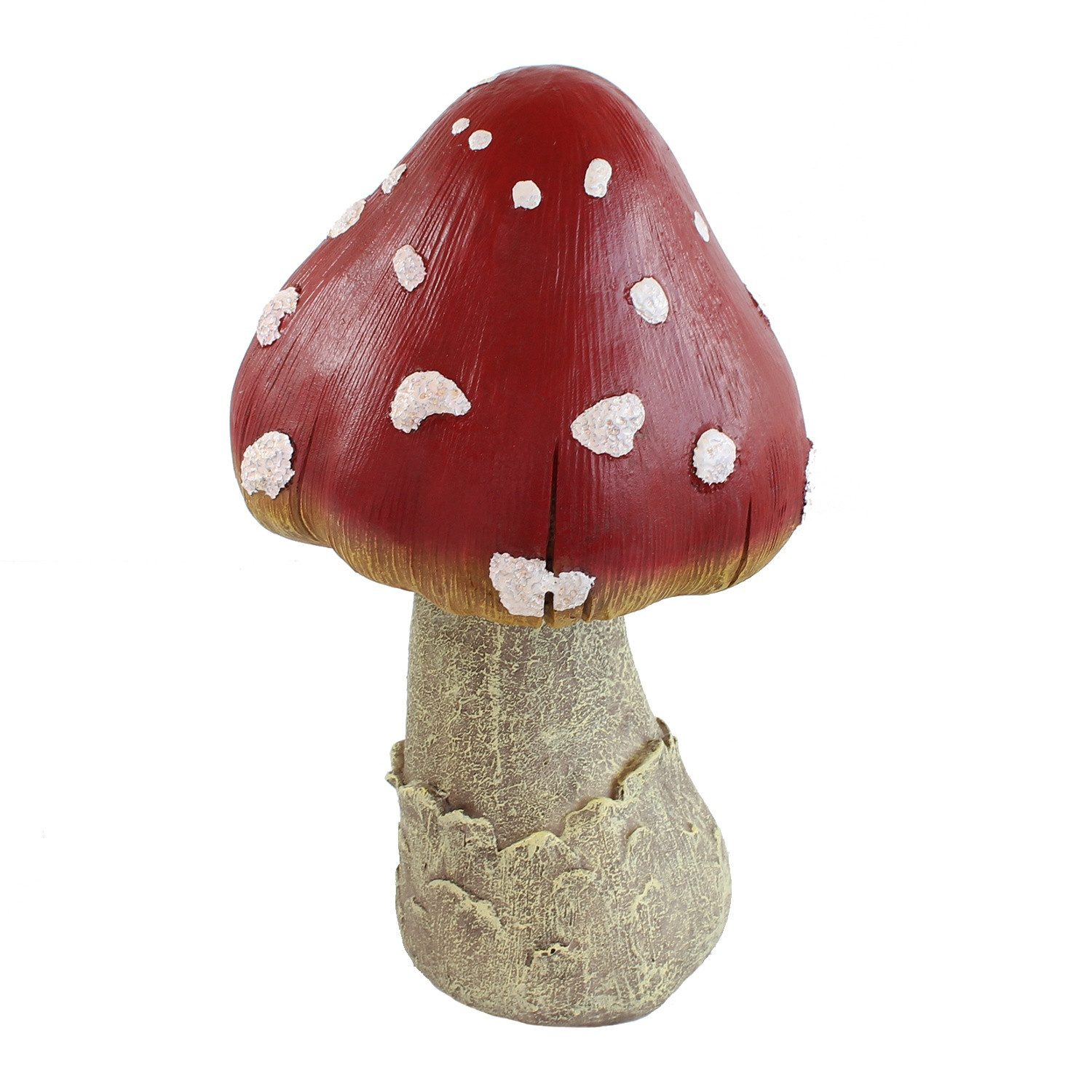 Fachhandel Plus Dekofigur Fliegenpilz Deko Dekopilze 35 cm Pilzfiguren Deko Fliegenpilz (1 St), Märchenhafter Hingucker
