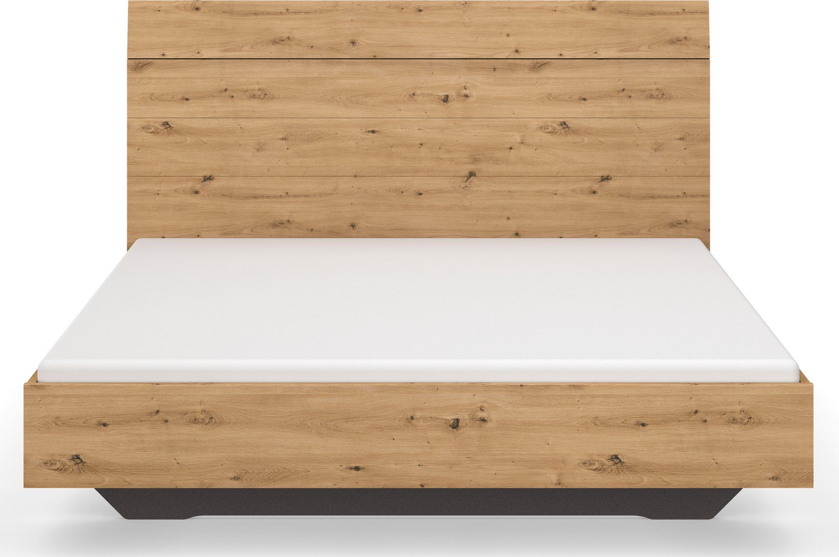 OTTO home Futonbett Schlafzimmermöbel Schlafzimmer Einzelbett Doppelbett Holzbett KOLUNA (Liegefläche 180x200 cm, Bettseitenhöhe 41 cm), mit hohem Kopfteil in Lattenoptik zum Anlehnen MADE IN GERMANY