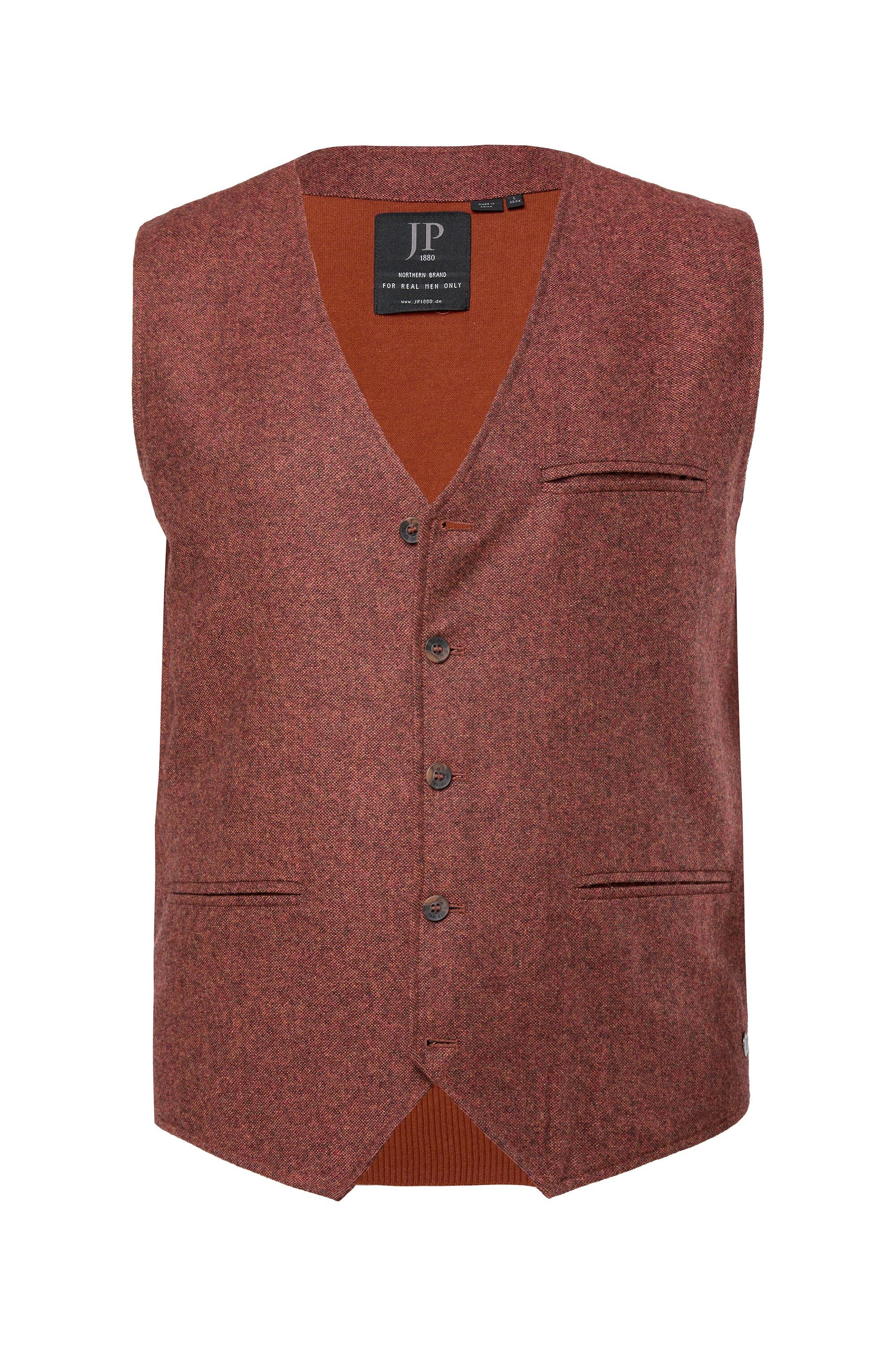 JP1880 Steppweste JP1880 Tweed-Weste Woll-Qualität Strickrücken günstig online kaufen