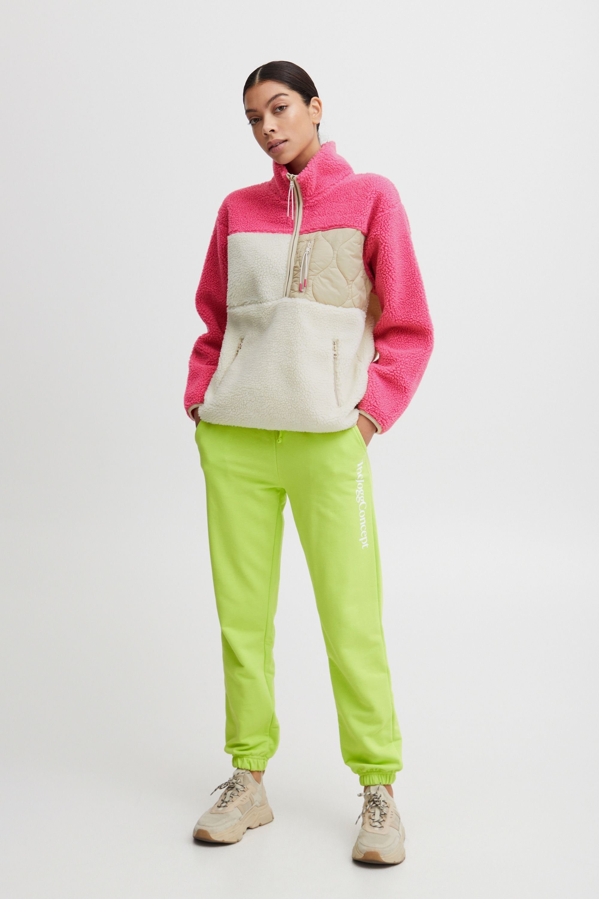 Stehkragenpullover - PULLOVER HALFZIP Azalea Pink Mix TheJoggConcept. (202161) JCBERRI 22800007