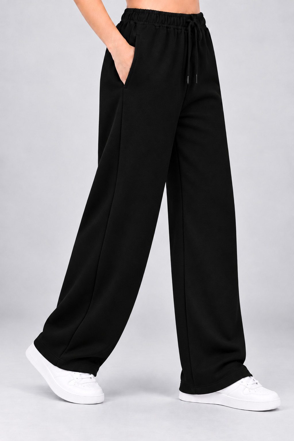 R-CAMP Jogginghose Damen Baumwolle Weites Bein Hosen (Packung, 1-tlg., Jogginghose für Damen) Baumwolle Damen Freizeithose Sporthose Trainingshose, modisch, bequem