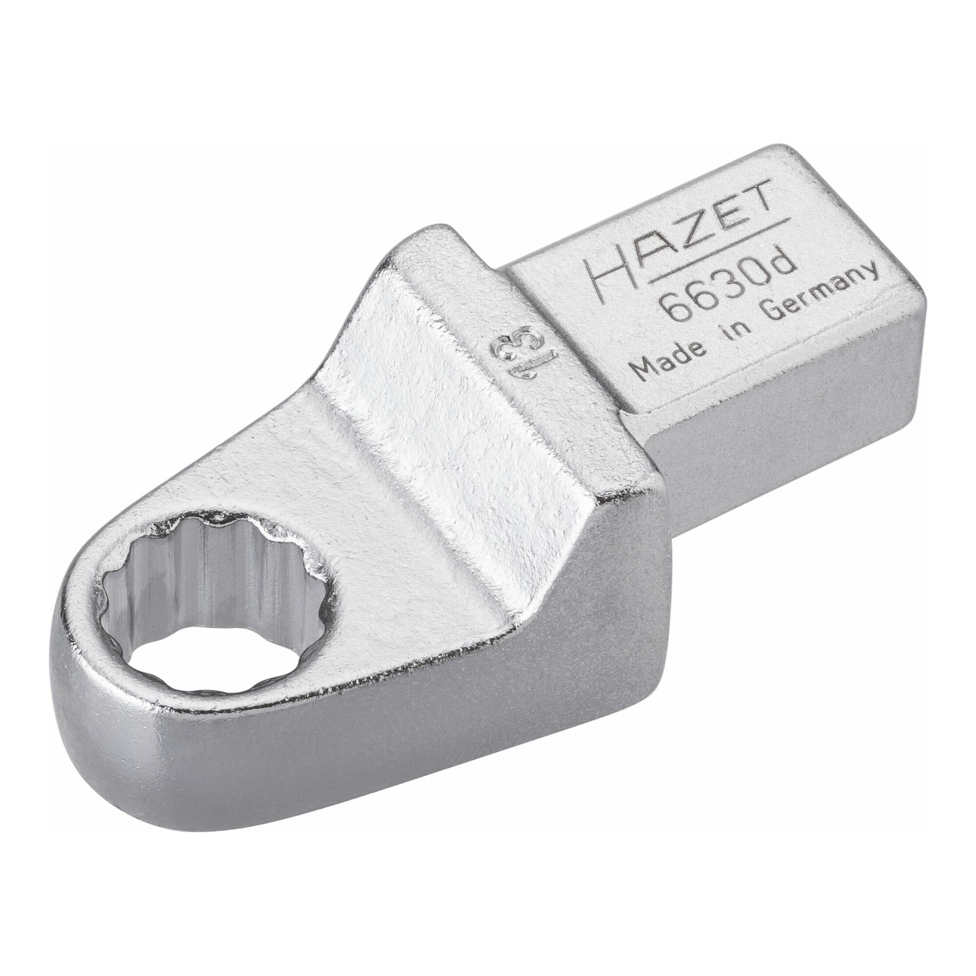 HAZET Ringschlüssel HAZET Einsteck-Ringschlüssel 6630D-13 Einsteck-Vierkant 14 x 18 mm