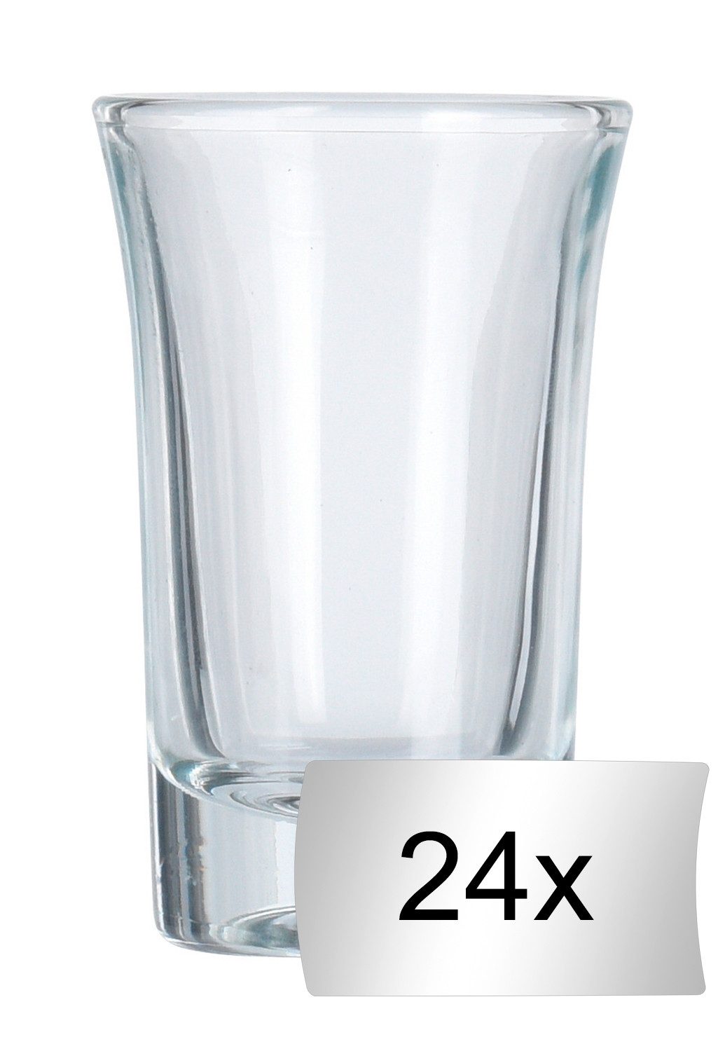 Gläser-Set Келихи для шнапсу, 24er Set, 40 ml Fassungsvermögen, Glas, Spülmaschinengeeignet
