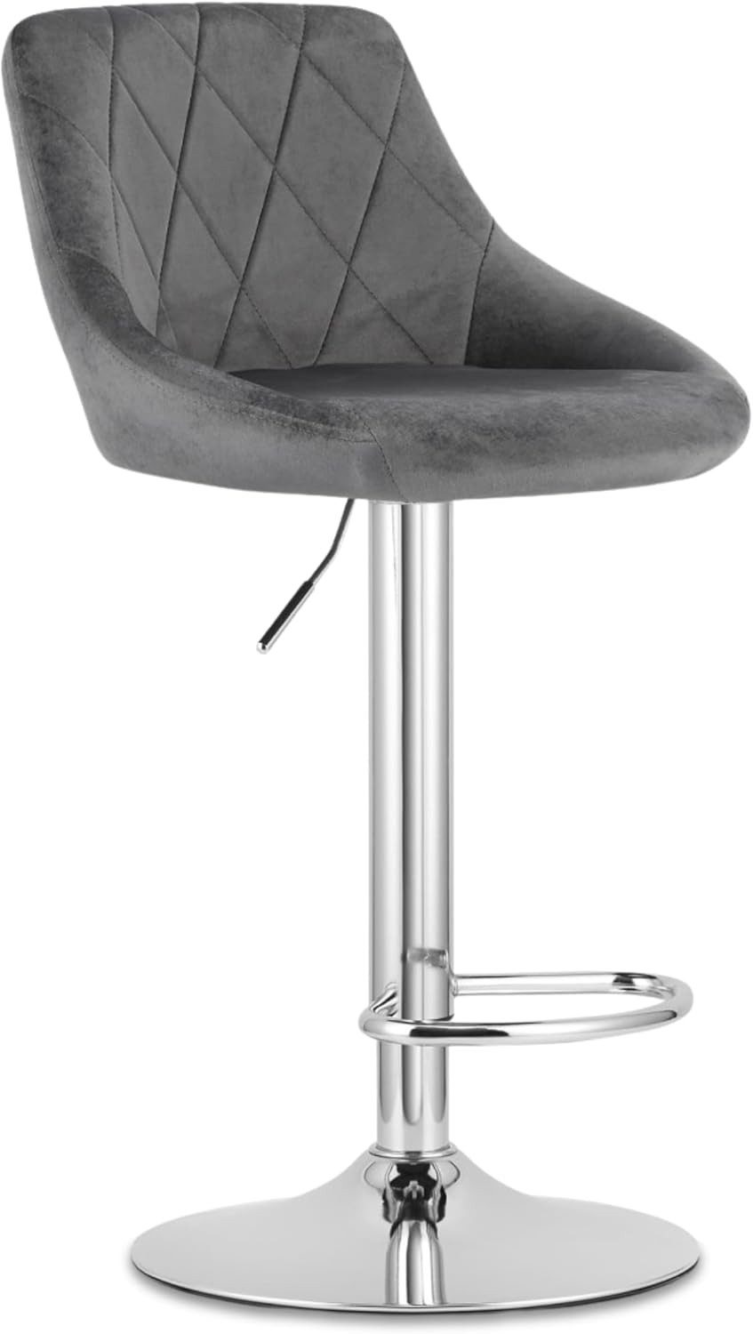 Best for Home Barhocker Best For Home Barhocker – Höhenverstellbar mit Chromfuß