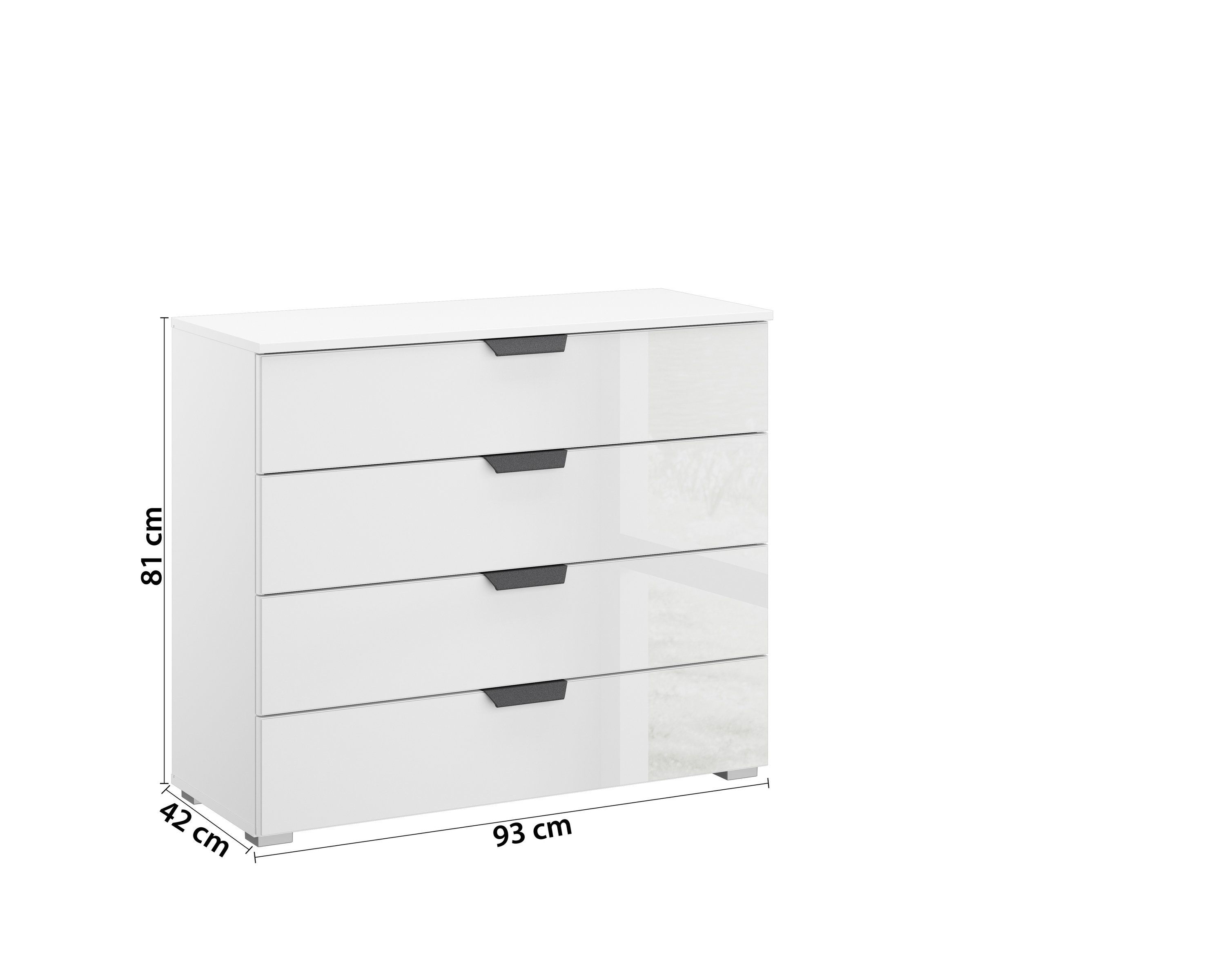 Rauch Möbel Kommode in alpinweiß. Abmessungen (BxHxT) 93x81x42 cm