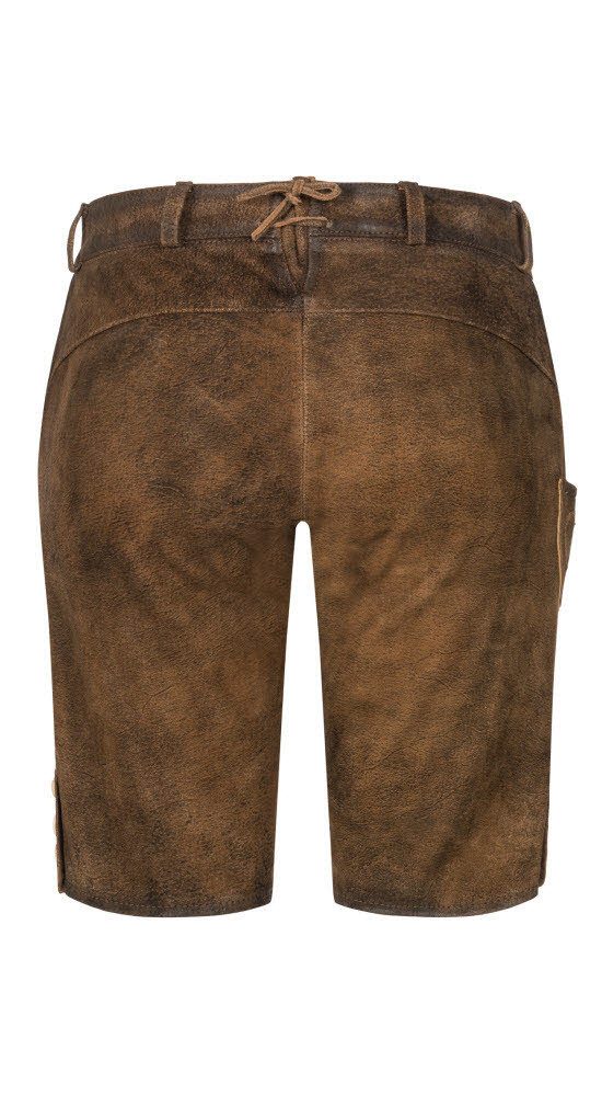 Nübler Trachtenlederhose Lederhose kurz Tilda in Tabak Braun von Nübler günstig online kaufen