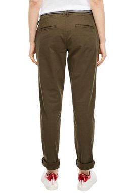 s.Oliver Stoffhose Regular Fit: Chino mit Gürtel Waschung