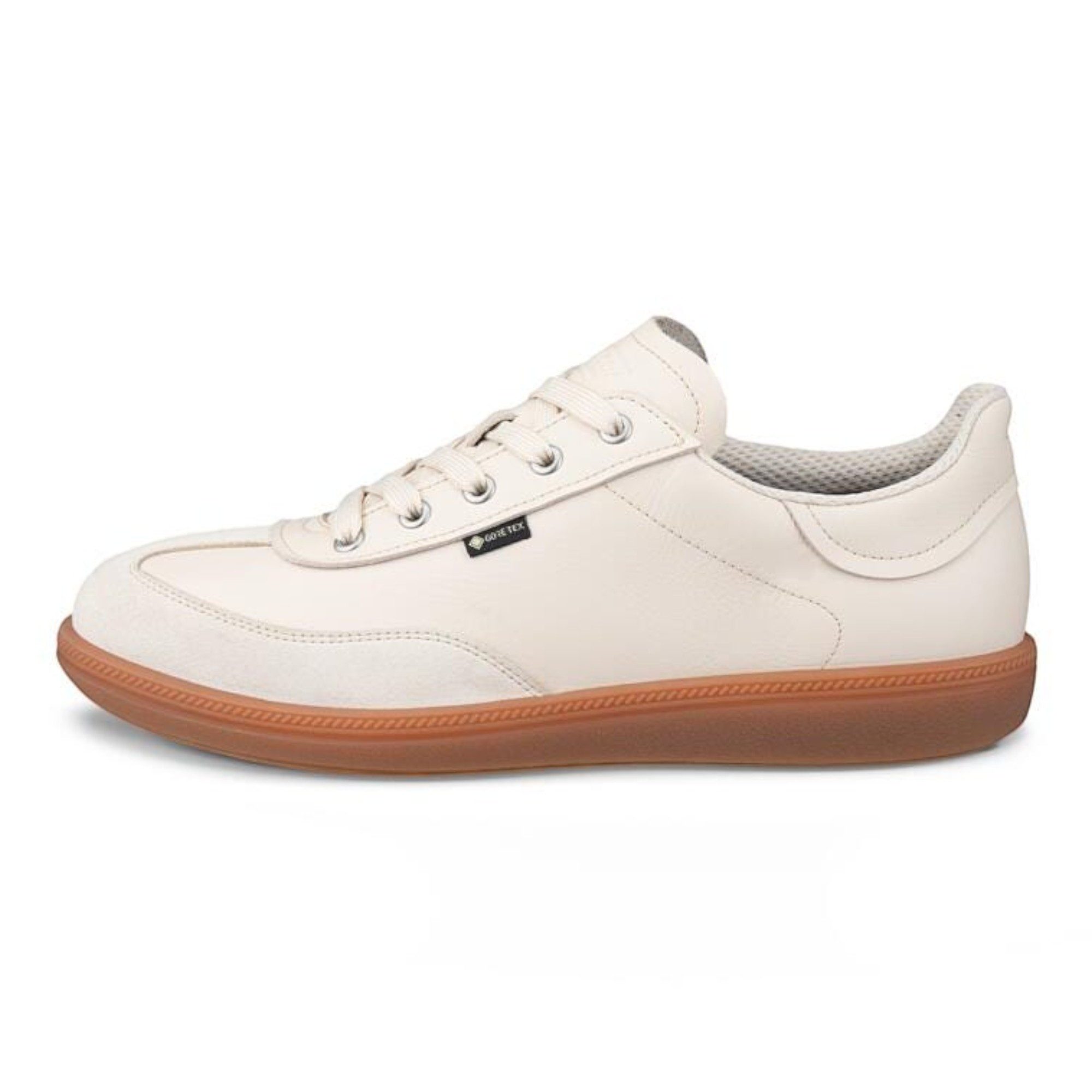 Ecco Soft 11 GTX (Vollnarbenleder, wasserdicht) beige Damen Sneaker