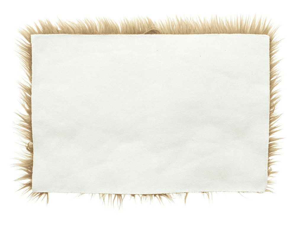 Home-trends24.de Tischläufer Deko Fell Braun Kunst Fellimitat Tisch rechteckig Platzmatte 45x30cm