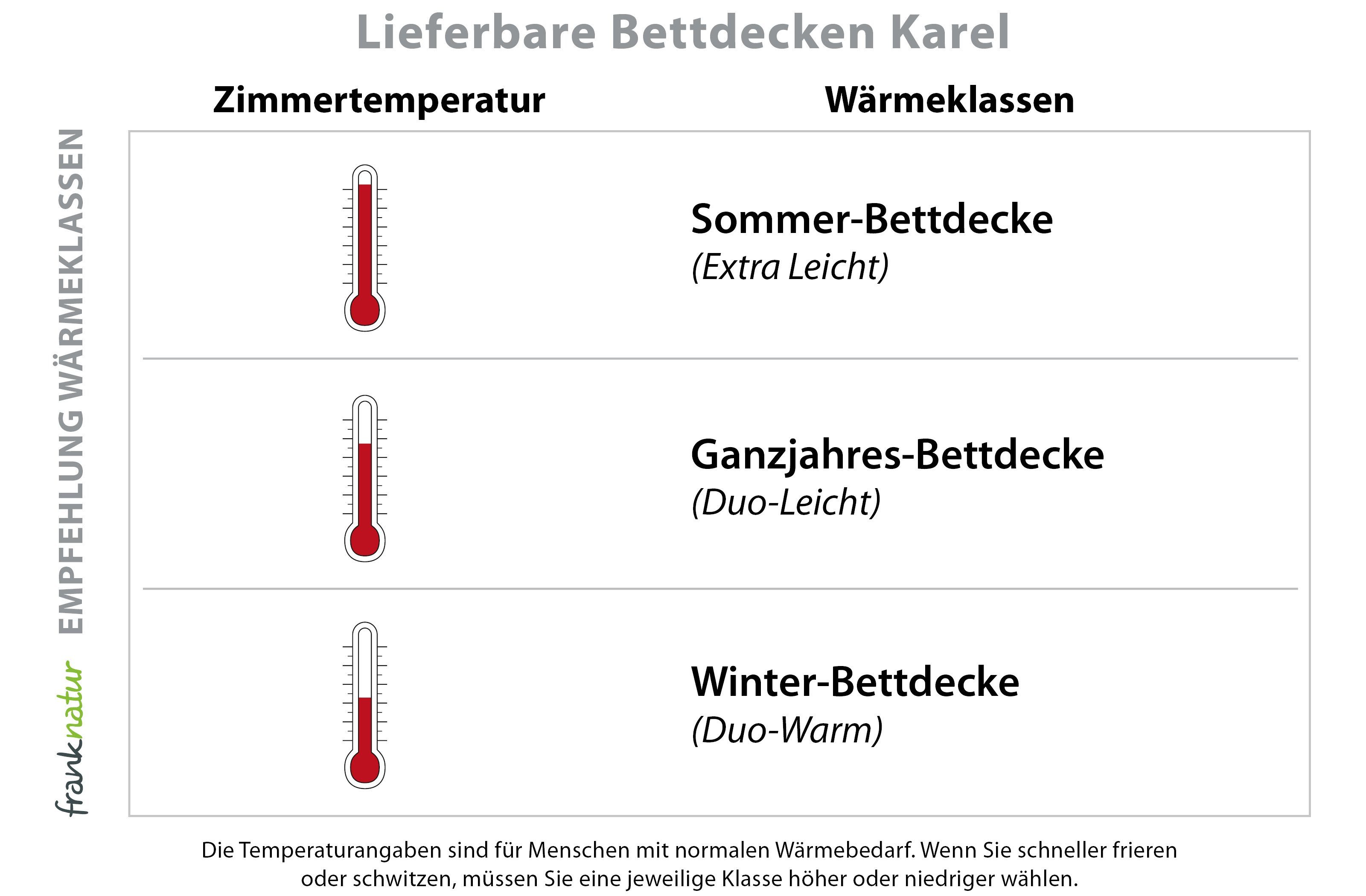 franknatur Naturhaarbettdecke Ganzjahresdecke Karel, Füllung: 100% günstig online kaufen