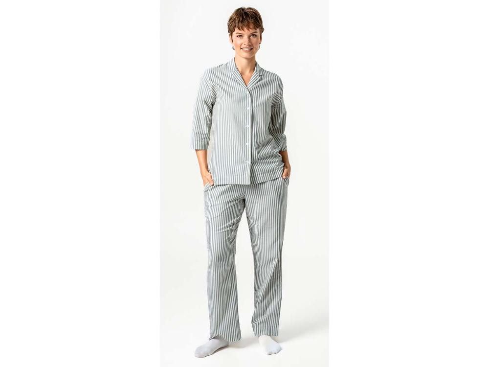 LIVING CRAFTS Pyjama Living Crafts Bio-Damen-Pyjama 'TRACEE' mit 3/4-Ar