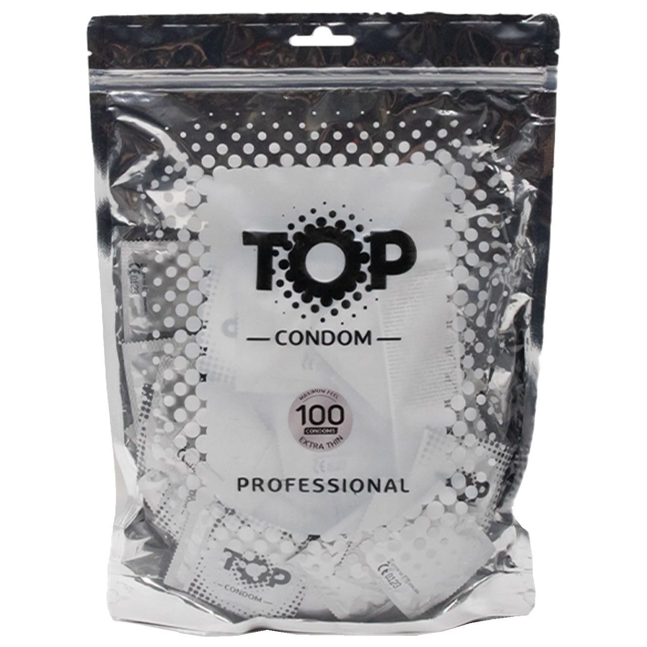 TOP Condoms Kondome Maximum Feel (Extra Thin) Beutel mit, 100 St., extra dünne Kondome, Kondome für noch mehr Gefühl