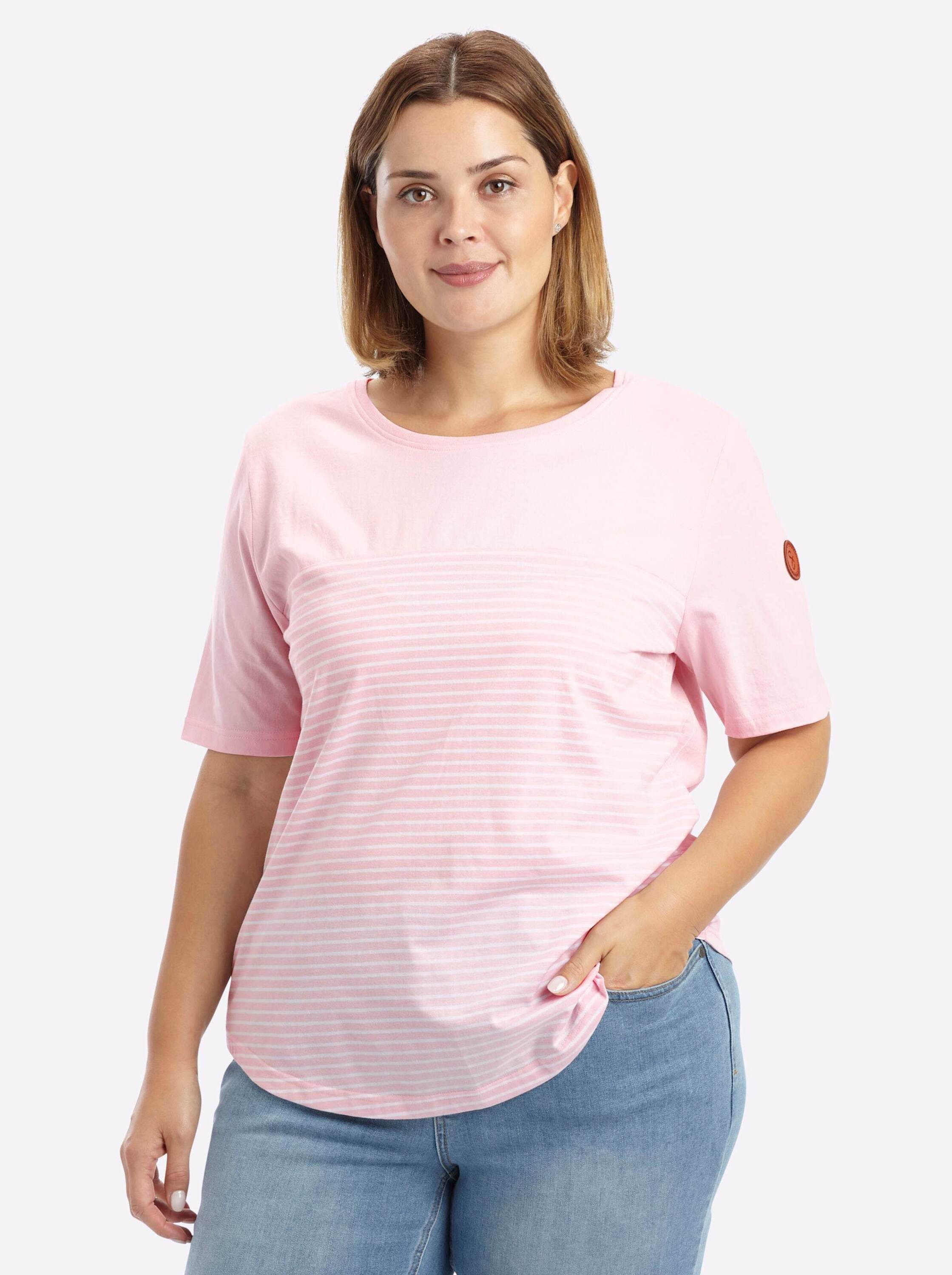 Sheego T-Shirt T-Shirt Kurzarm