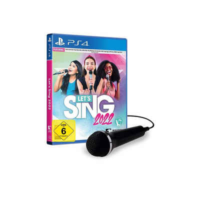 PS4 Let`s Sing 2022 inkl. Mikrophon PlayStation 4, Mikrofon ist im Set enthalten.