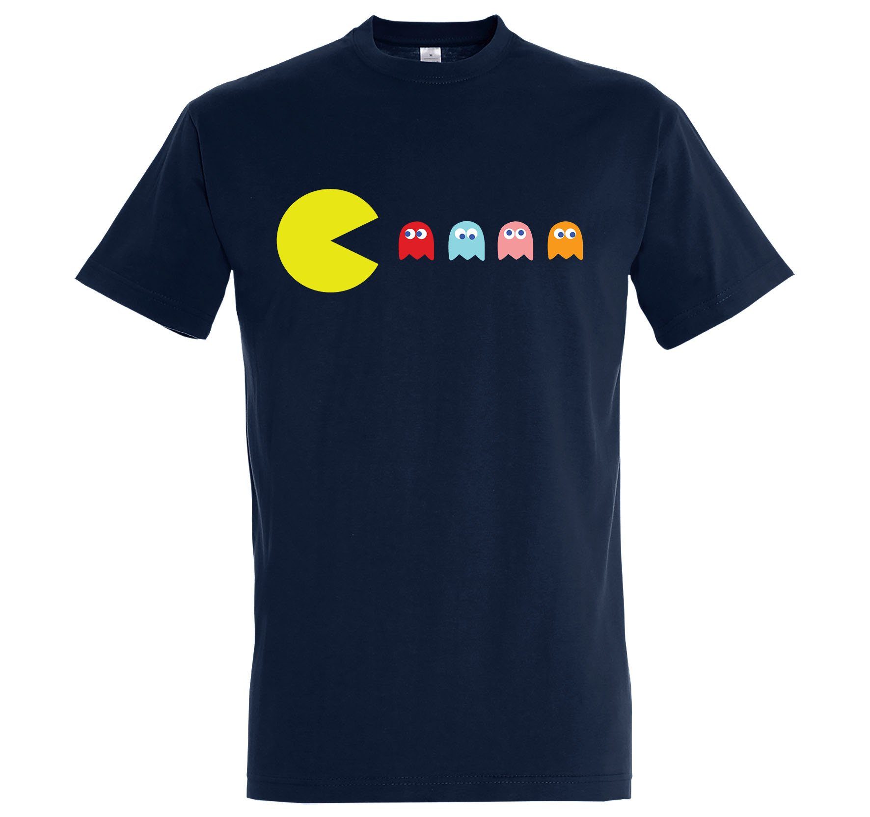 Youth Designz T-Shirt Vintage Gaming Herren Shirt mit trendigem Frontprint Navyblau