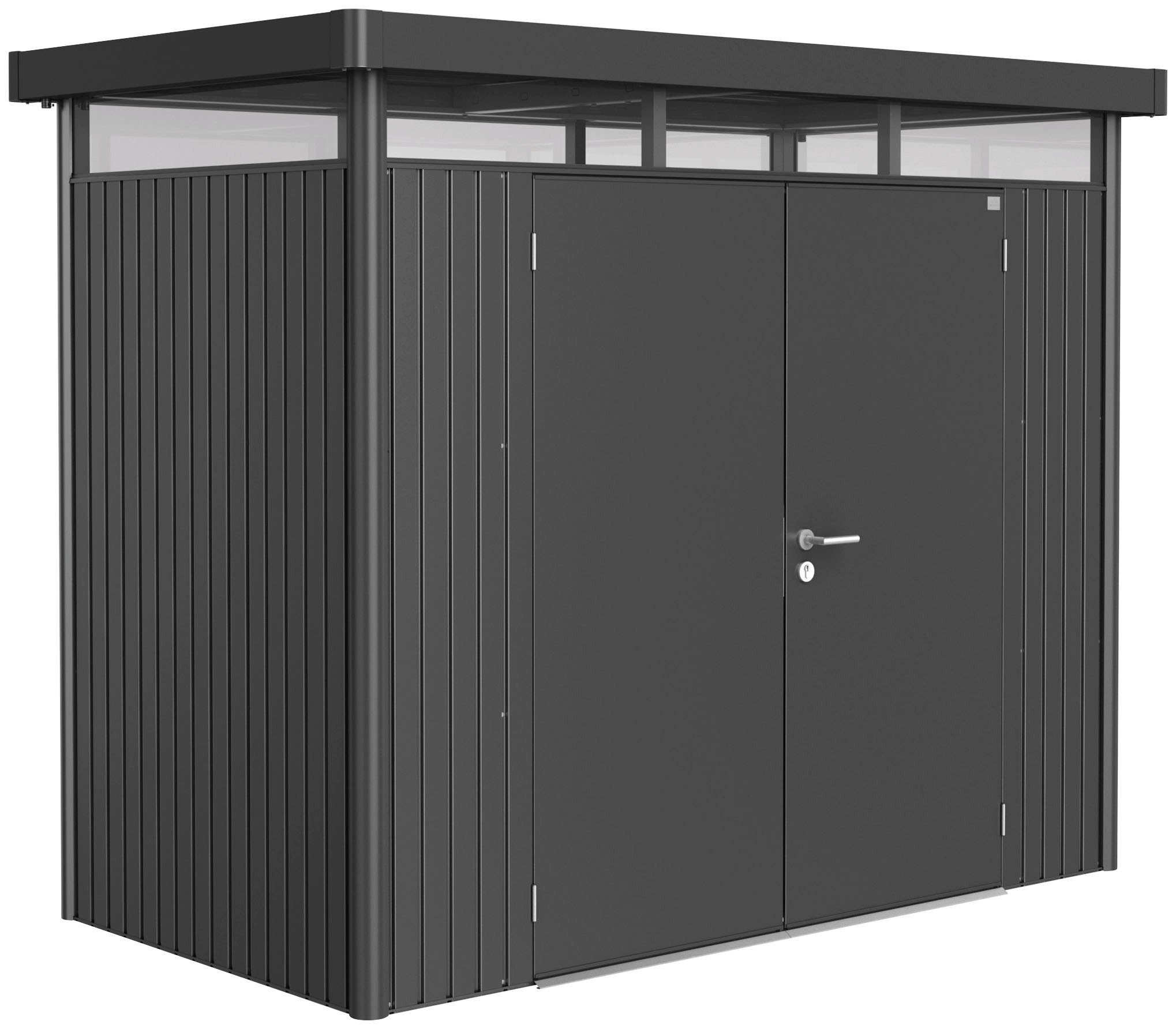 Top-Produzent BxT: H1, HighLine 275x155 Gerätehaus Gr. Biohort cm, dunkelgrau-metallic