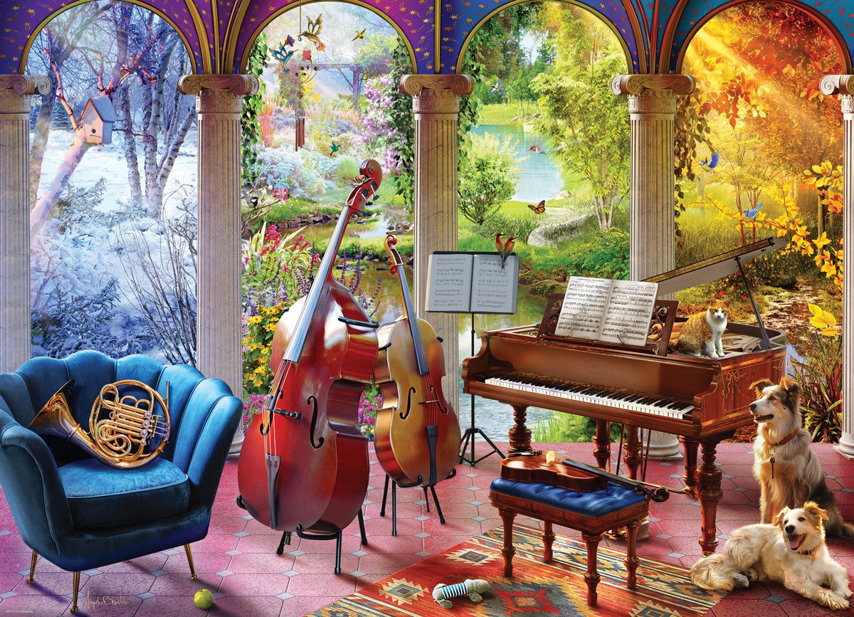 Puzzle 1000 Teile Puzzle - Vier Jahreszeiten, Puzzleteile