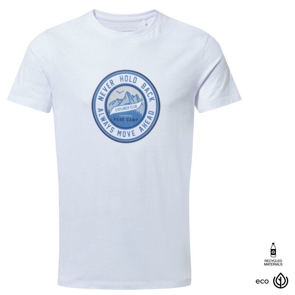 Craghoppers T-Shirt Craghoppers - T-Shirt Mightie - Better Cotton Initiative - Herren weiß