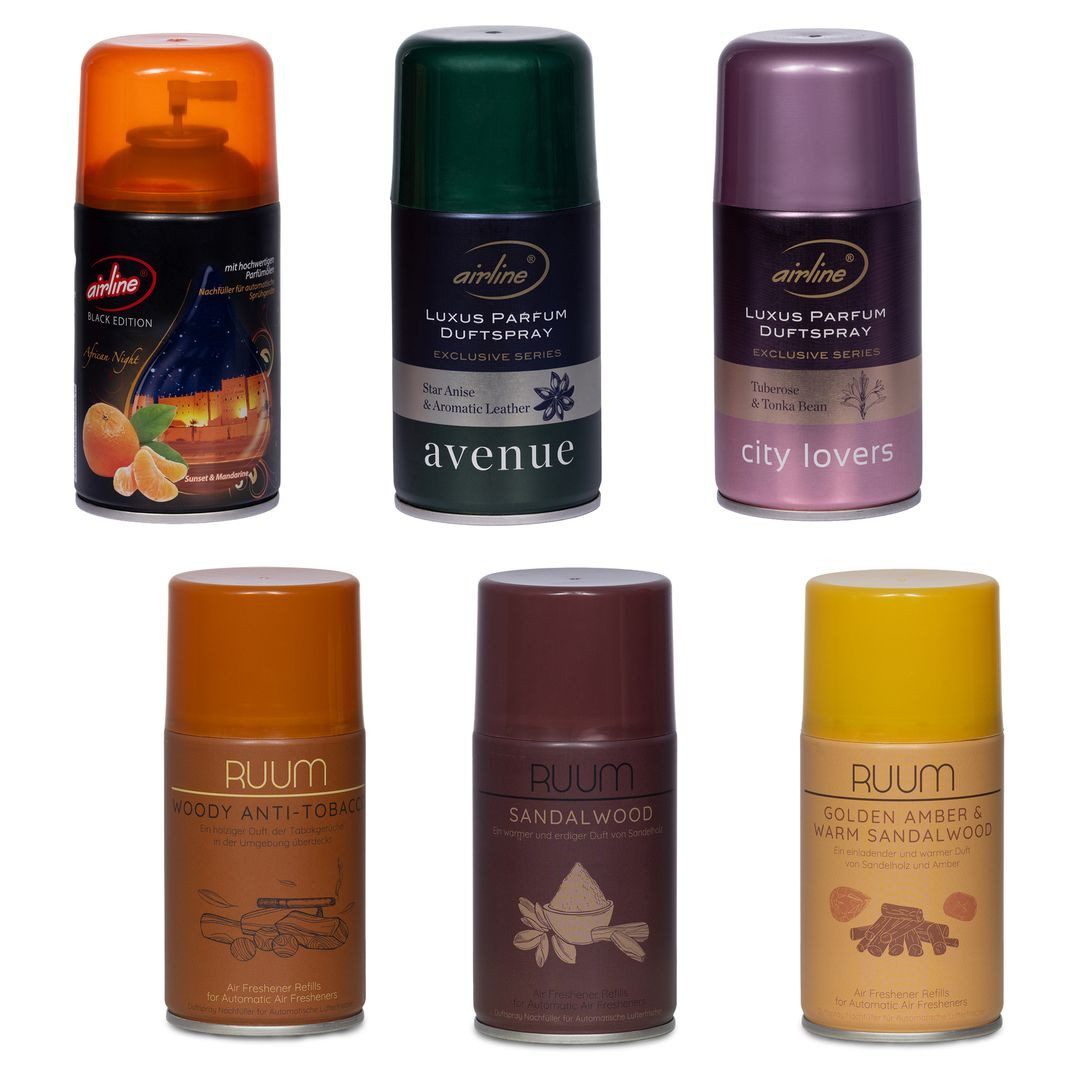 laro Raumduft Ruum/Airline Mix Stk, 250ml, Sandel/Urban Düfte (6-St)