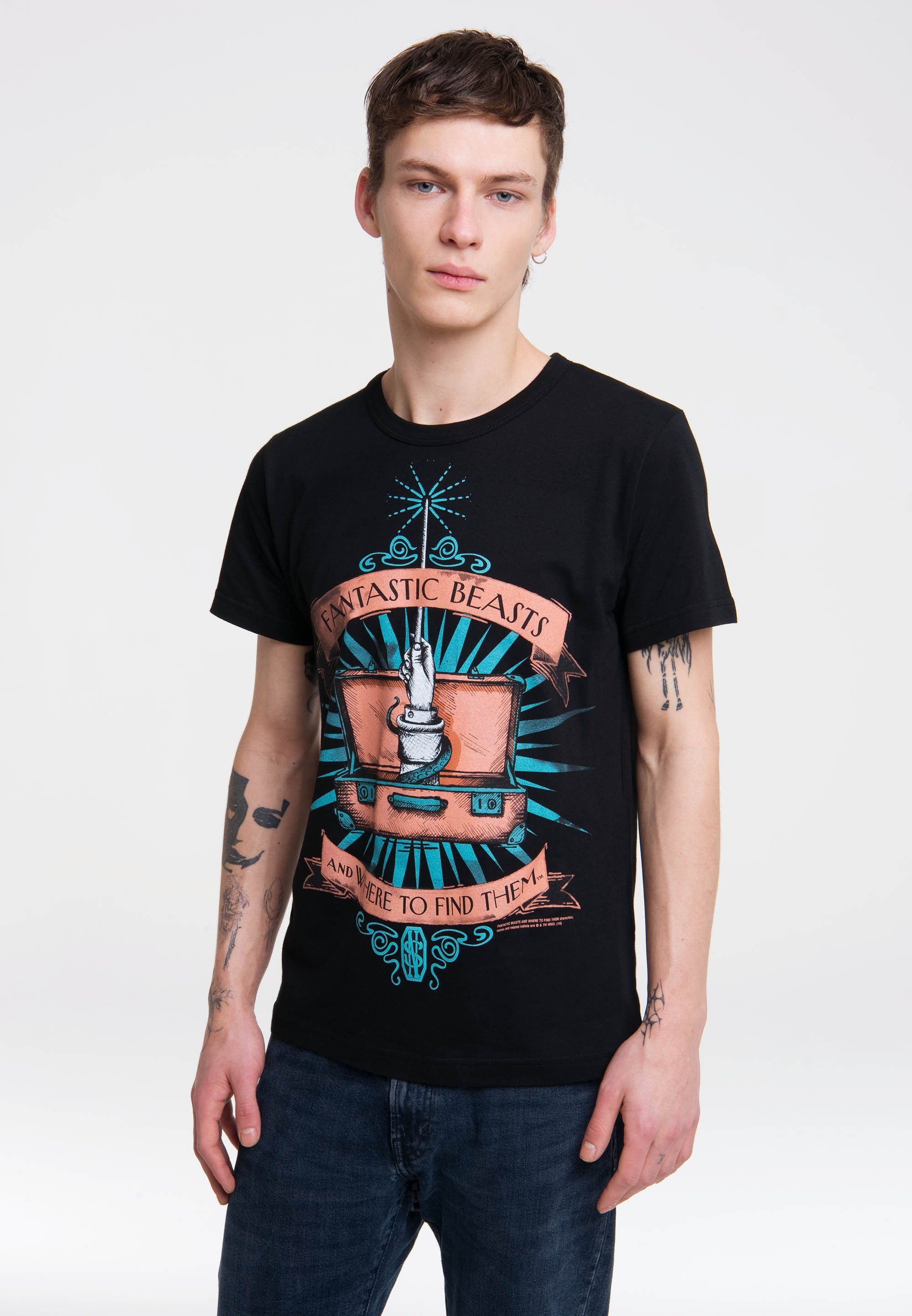 LOGOSHIRT T-Shirt "Phantastische Tierwesen" mit tollem Frontprint günstig online kaufen