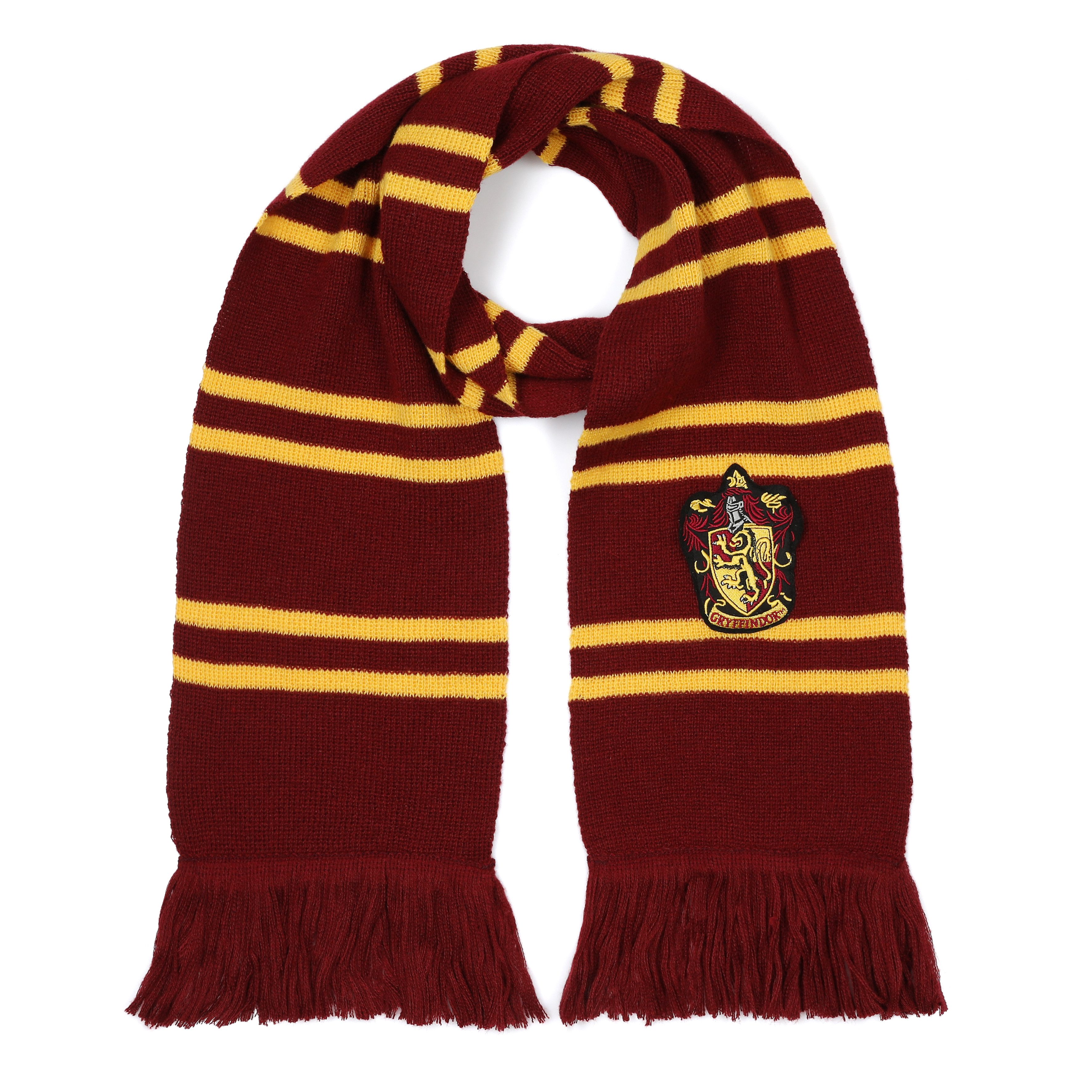 Harry Potter Schal Gryffindor - Accessoire für Damen, Herren und Kinder, Hogwarts Geschenk und Kostüm Zubehör Einheitsgröße