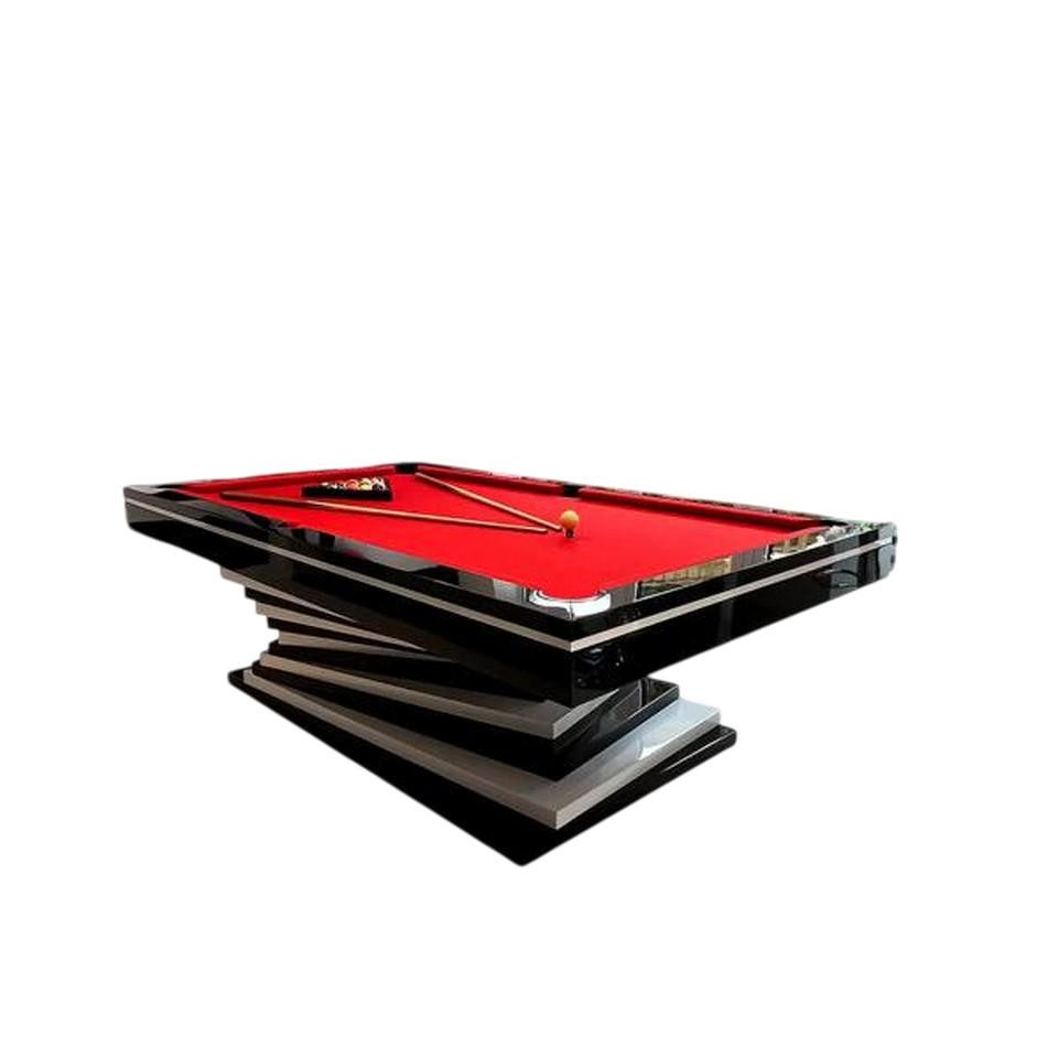 JVmoebel Billardtisch Billard-Tisch mit hochwertiger Spieloberfläche in Schwarz, Made in Europe