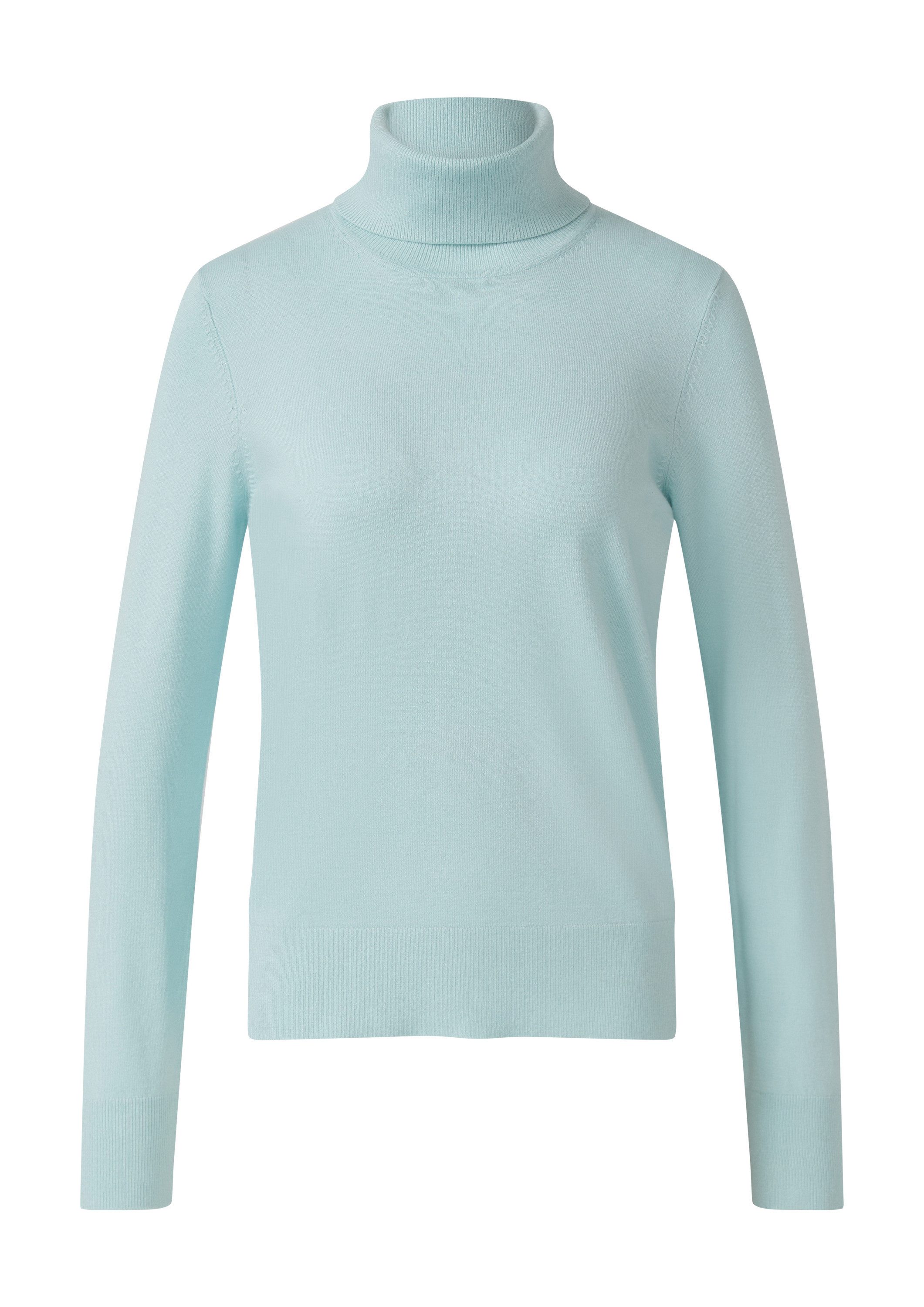 s.Oliver Longpullover Strickpullover Rollkragenpullover aus Viskosemix günstig online kaufen