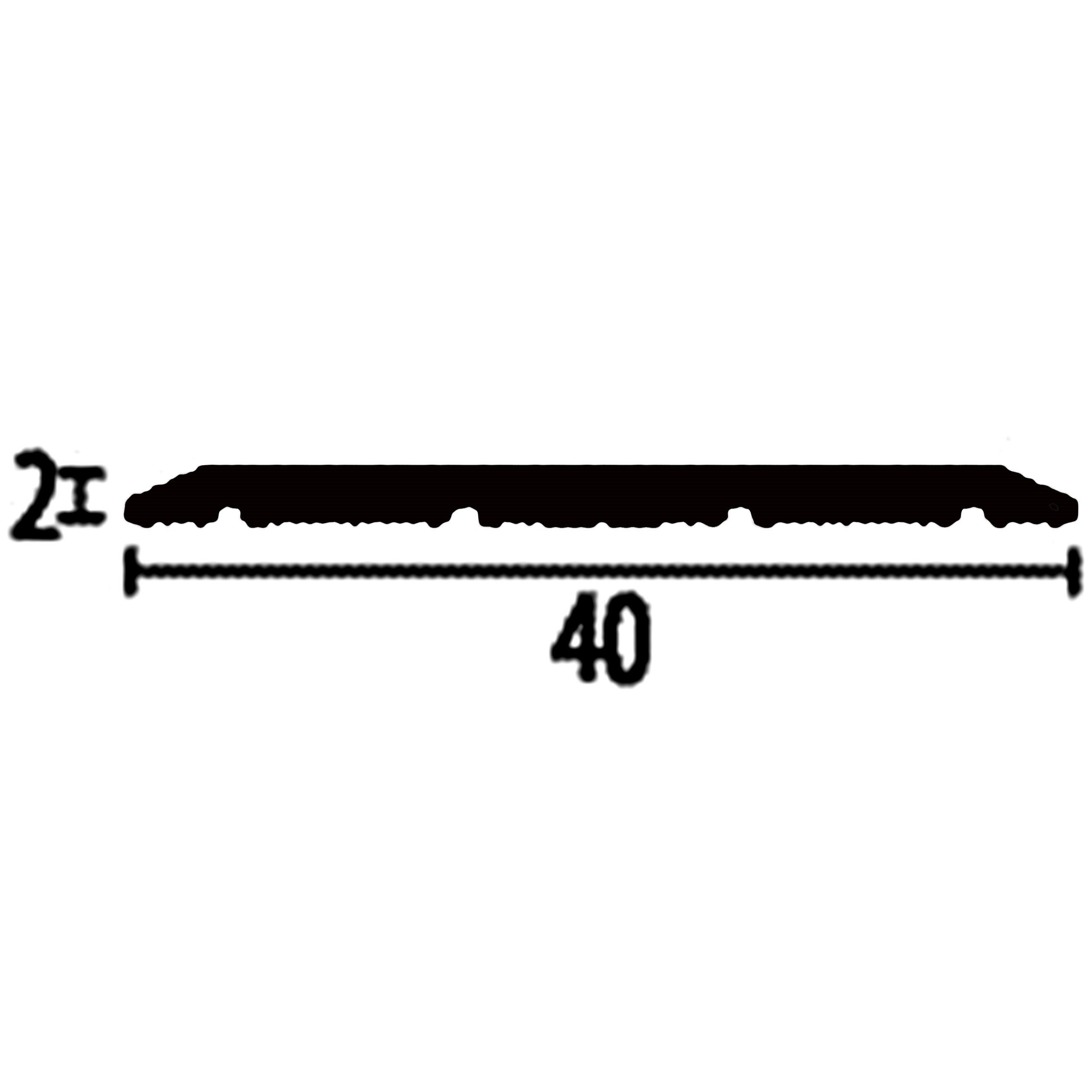 PROVISTON Übergangsprofil Aluminium, 40 x 900 mm, Schwarz, Übergangsschiene Bodenprofil (1-St)
